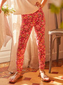 Legging rose fleuri KLELEGETTE / 24E2PFO1LGD318