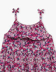 Robe longue cassis à imprimé fleuri FRULUETTE 2 / 23E2PFX4RBSD302