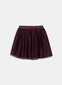 Jupe violette plissée LOIJUPETTE / 24H2PFU1JUPF511