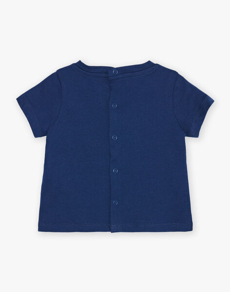 T-shirt bleu nocturne avec animaux FAMAEL / 23E1BGN1TMC713