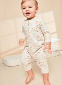 Grenouillère beige clair thème jungle FEDORIAN / 23E5BG25GREA011