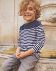 T-shirt à rayures bleu marine et blanc FRIXOLAGE1 / 23E3PGB1TMLC243