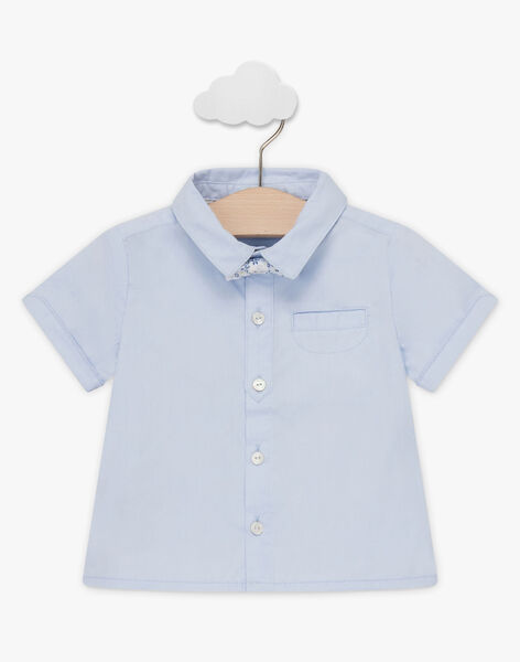 Chemise Bleu Ciel Manches Courtes Et Nœud Papillon Bebe Garcon Chemise T Shirt Et Polo Bebe Sergentmajor