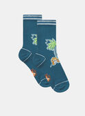 Chaussettes bleues imprimées KROFOAGE / 24E4PGE1SOQC241