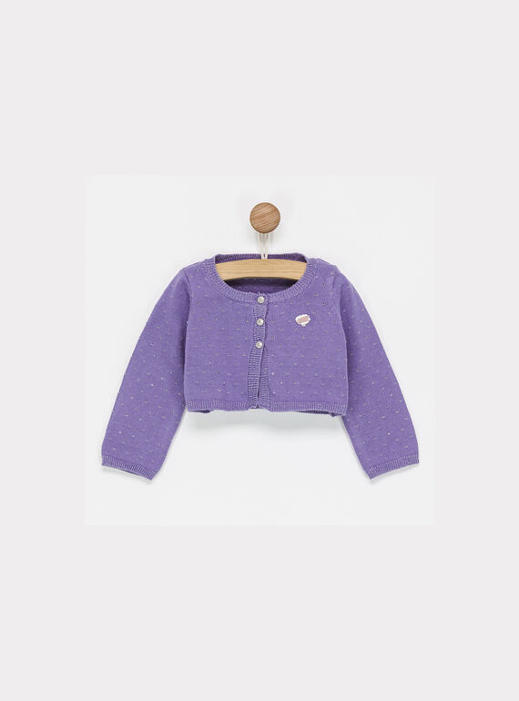 Cardigan violet NAORAURE / 18E1BFJ1CAR712