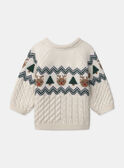 Pull torsadé et jacquard Noël LAVADIM / 24H1BGT1PUL005