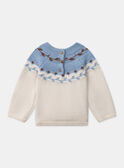 Pull jacquard fleurs LAROSE / 24H1BFS1PULA011