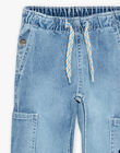 Jean cargo en denim bleu FACOLAGE / 23E3PG81JEAP272