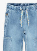 Jean cargo en denim bleu FACOLAGE / 23E3PG81JEAP272