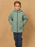 Imperméable 2 en 1 bleu ou ou bleu foncé imprimé animaux à manches longues Garçon NINIRAGE / 25H3PGE1IMP205