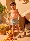 Short en jean à fleurs MLOKETTE / 25E2PFP2SHOP269