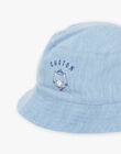 Bob réversible avec denim bleu et rayures bleu marine FAKIMO / 23E4BGC1CHAP269