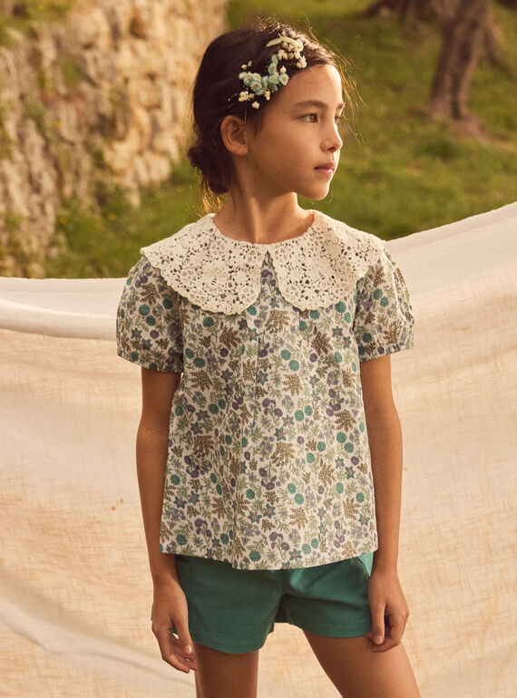 Blouse col claudine MLEBOSETTE / 25E2PFO1CHE001