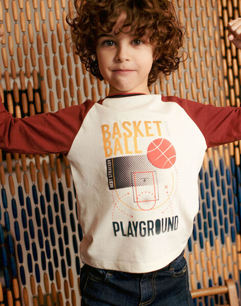 T-shirt à motifs basketball enfant garçon CABIAGE / 22E3PG71TML005