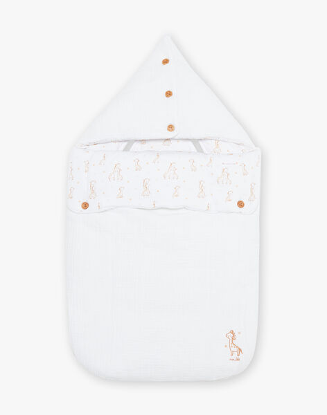 Nid d'ange écru en gaze de coton Girafe FOLQUIN / 23E0AM61TUR000