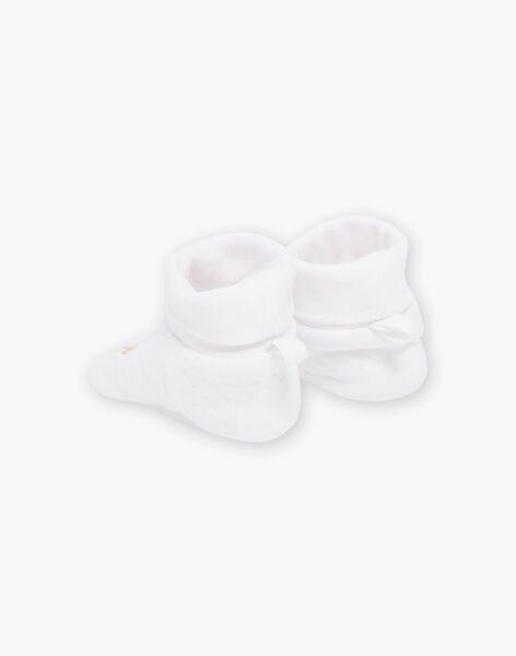 Chaussons de naissance écrus Girafe FORENT / 23E0AM61CHP000