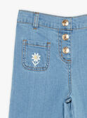 Jean wide legs bleu FADYETTE / 23E2PF81PANP272