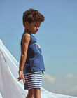 Débardeur et short bleu marine et blanc en jersey FRUPLAGE4 / 23E3PGU3ENS622