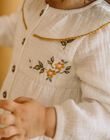 Chemise en double gaze de coton écru DACELIA / 22H1BFD1CHE001