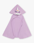 Pyjama deux pièces violet pâle en coton avec cape tête de licorne FLOPOETTE 3 / 23E5PF41PYT326
