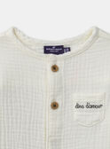 Chemise brodée dinosaure MAGASPARD / 25E1BG91CHM001