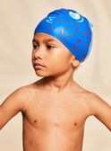 Bonnet de piscine bleu encre poisson FRYTETAGE / 23E4PGL1D4YC214