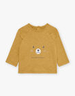 T-shirt moutarde à manches longues DANABIL / 22H1BGU1TML812