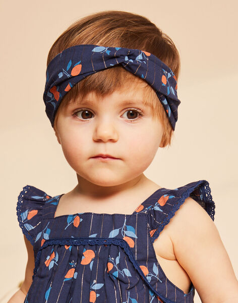 Bandeau bleu marine à imprimé fleuri FAZOLI / 23E4BFR1BAN070