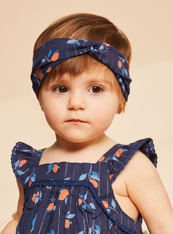 Bandeau bleu marine à imprimé fleuri FAZOLI / 23E4BFR1BAN070