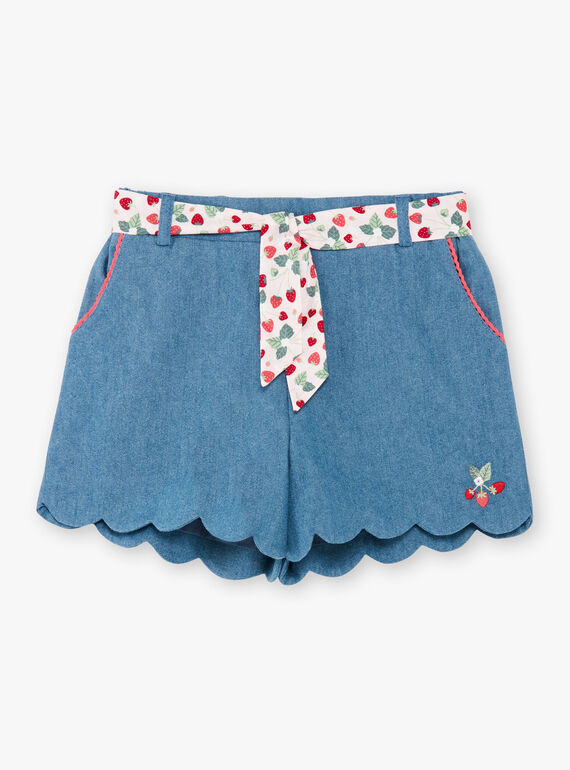 Short denim avec ceinture ZONORETTE / 21E2PFJ1SHOP269