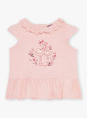 T-shirt blush à motif flamants rose FAWILLOW / 23E1BFQ1TEED300
