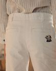 Bermuda blanc à broderie FREPERAGE / 23E3PGI1BER000