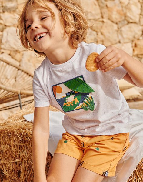 T-shirt écru à manches courtes FLEFROGAGE / 23E3PGS3TMC001