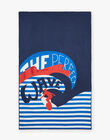 Serviette bleu et blanc à rayures FRYCAPAGE / 23E4PGL1SRV070