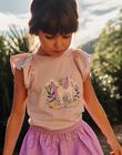 T-shirt lilas à volants et licorne fantaisie FLALICETTE / 23E2PFO1TMCH700