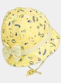 Chapeau jaune avec motifs NAFEE / 18E4BFF1CHA010