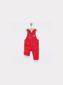 Salopette rouge NAFLORAN / 18E1BG81SAL505
