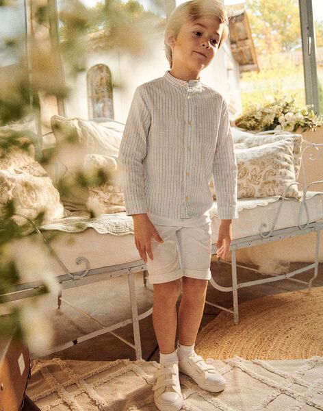 Bermuda blanc à broderie FREPERAGE / 23E3PGI1BER000