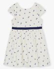 Robe écrue à fleurs FREDONETTE / 23E2PFI1ROB005