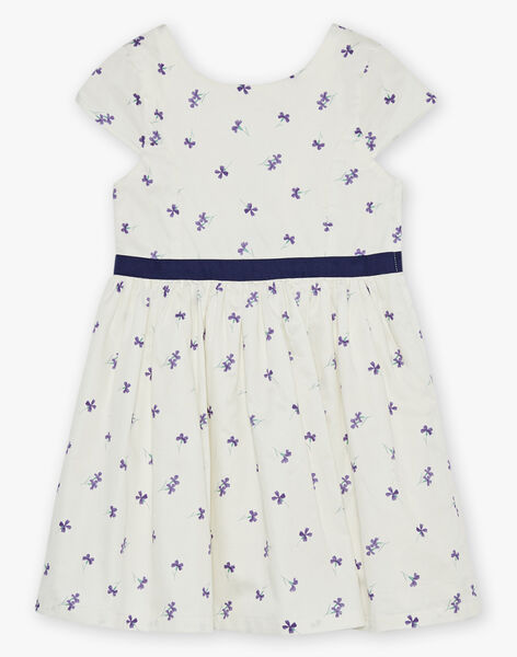 Robe écrue à fleurs FREDONETTE / 23E2PFI1ROB005
