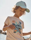 Casquette turquoise en twill à motif dinosaure FLUBEACHAGE / 23E4PGQ1CHA205