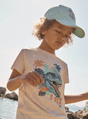 Casquette turquoise en twill à motif dinosaure FLUBEACHAGE / 23E4PGQ1CHA205