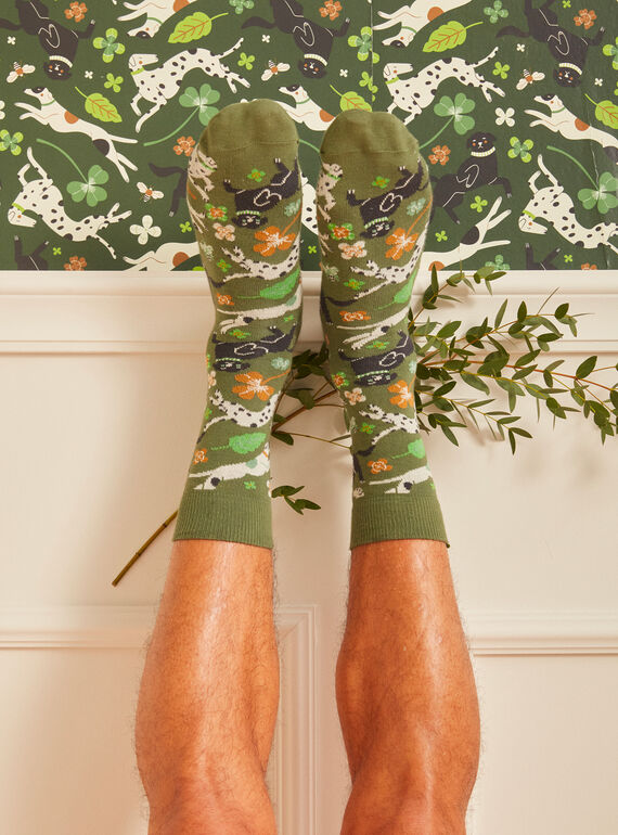 Chaussettes Kaki KUATAGEM / 24E4GHP1SOQ626