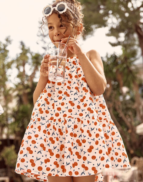 Robe écrue à imprimé cerise FLYROBETTE / 23E2PFR1ROB001