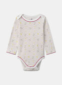 Lot de 3 bodies bébé fille à manches longues en coton issu de l'agriculture biologique MEJEANNE / 25E5BF41BDL001