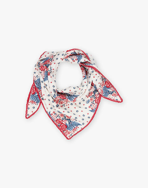 Foulard écru à fleurs FOFOULETTE / 23E4PFC1ECH001