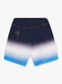 Short de bain bleu dégradé à rayures rouge enfant garçon CYMAILLAGE / 22E4PGO3MAI622
