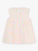 Robe écrue bébé fille CASIMONE / 22E1BFN2ROB811