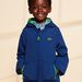 Parka bleu roi à capuche