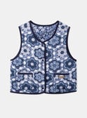 Gilet sans manches bleu et blanc réversible et matelassé LEGILETTE / 24H2PFJ1CSM001